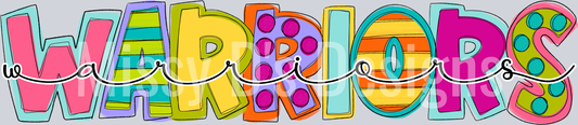 Funky_Block_and_Script_Mascots_Warriors