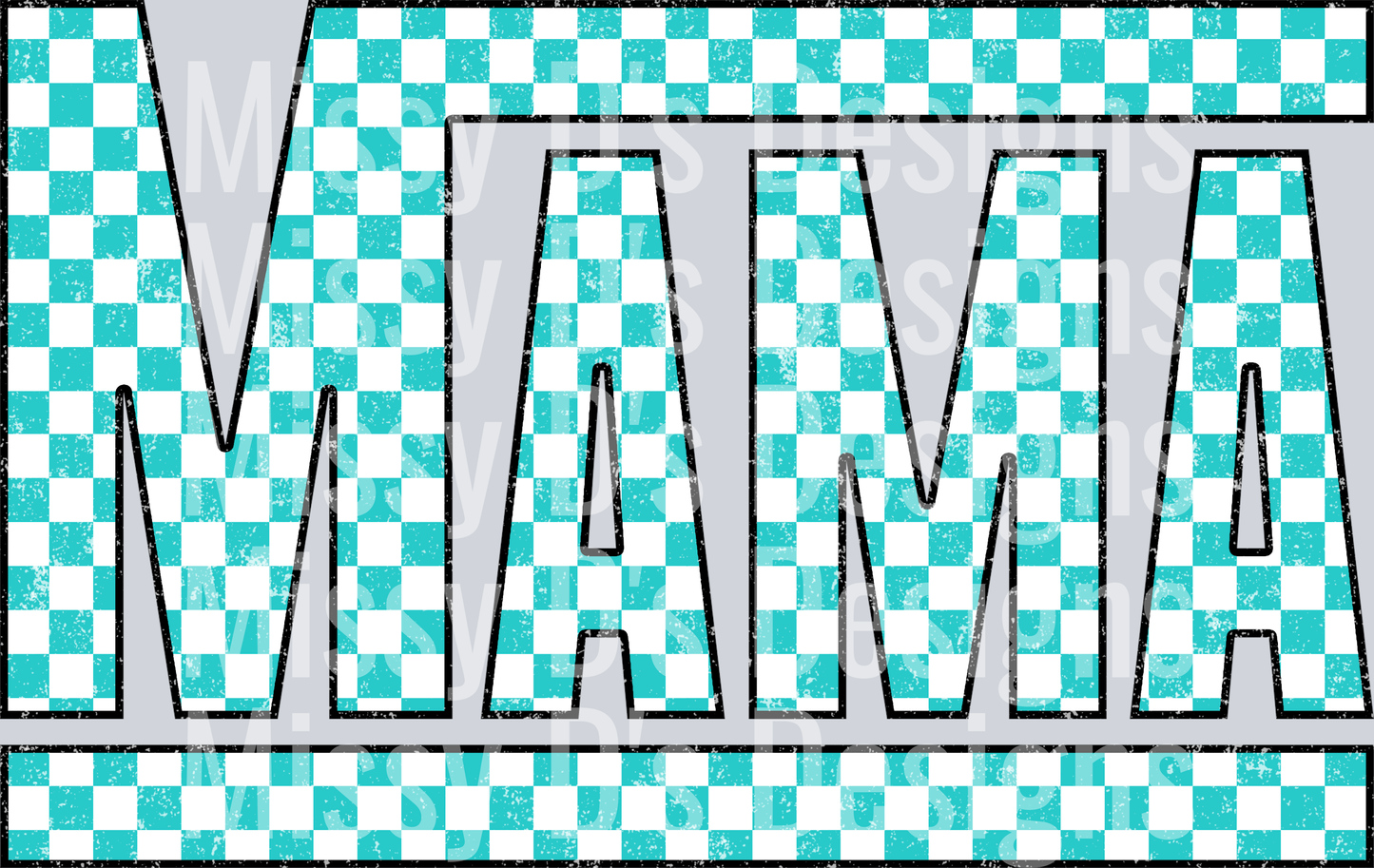 Blue Checkered Mama