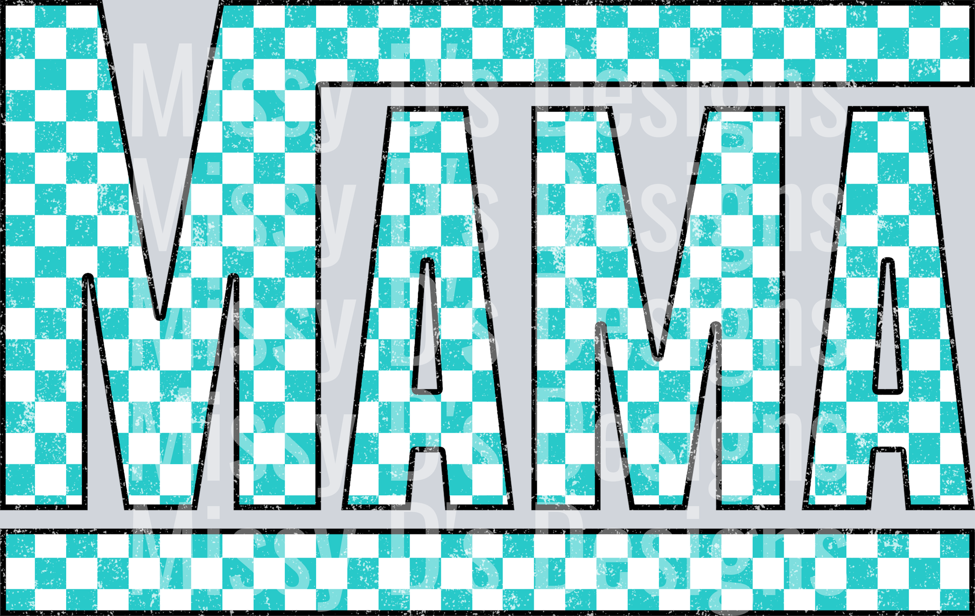 Blue Checkered Mama