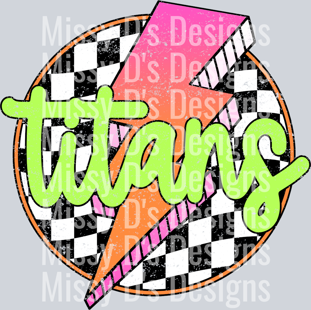 Checkered Lightning Titans