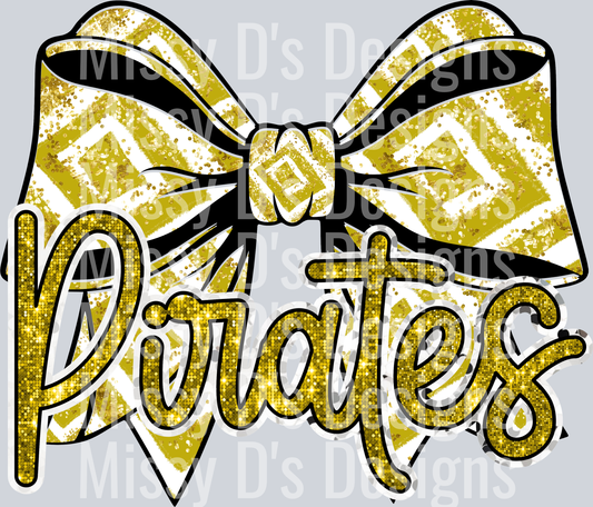 1Pirates Geometric Black Yellow Gold