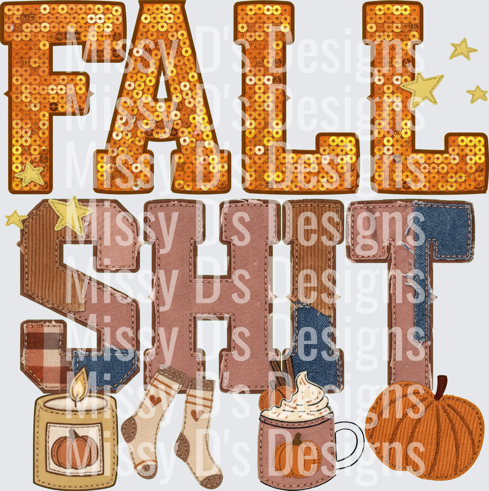 fall shit faux emb hwds