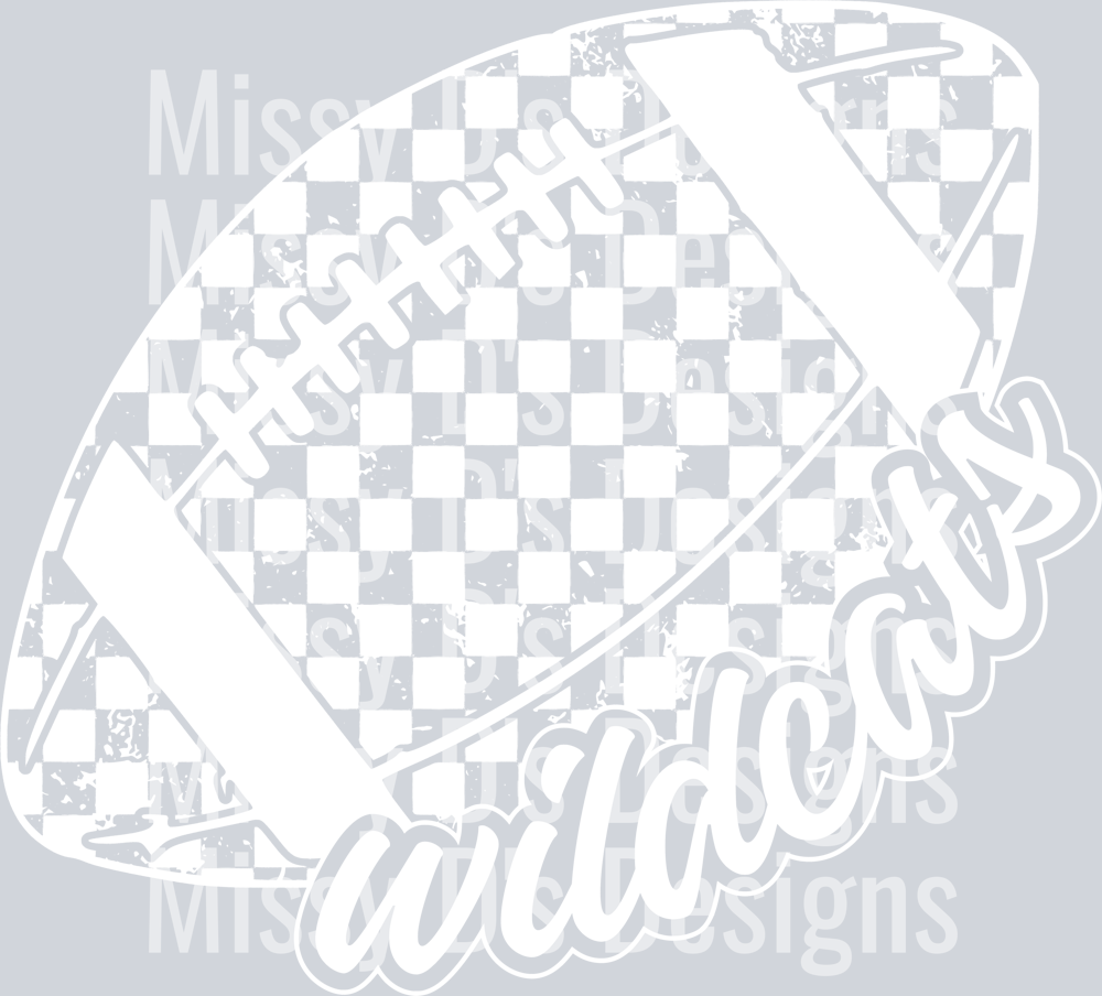 CheckeredFootballWildcatsWhite