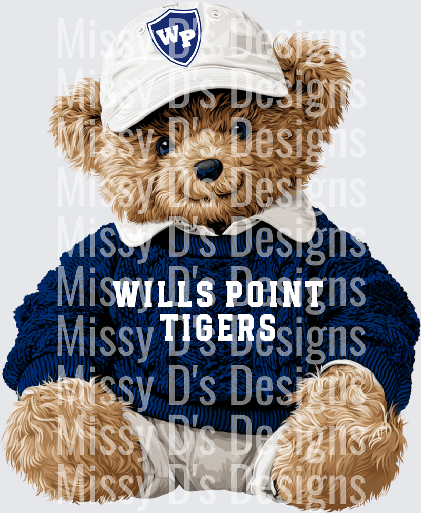 preppy bear wills point tigers shield
