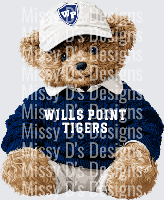 preppy bear wills point tigers shield
