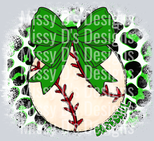 Leop baseball green