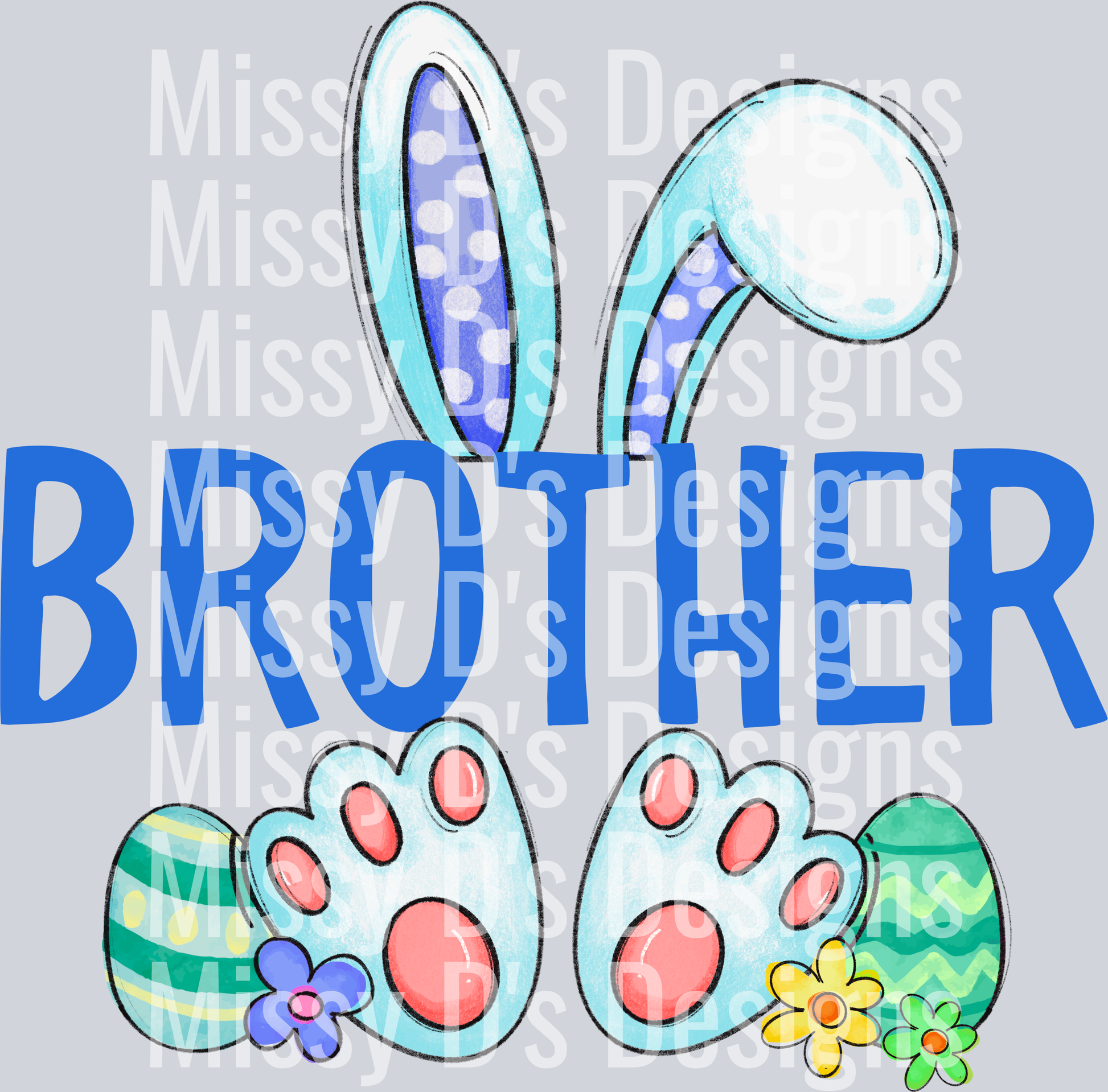 Easter family brother bunny