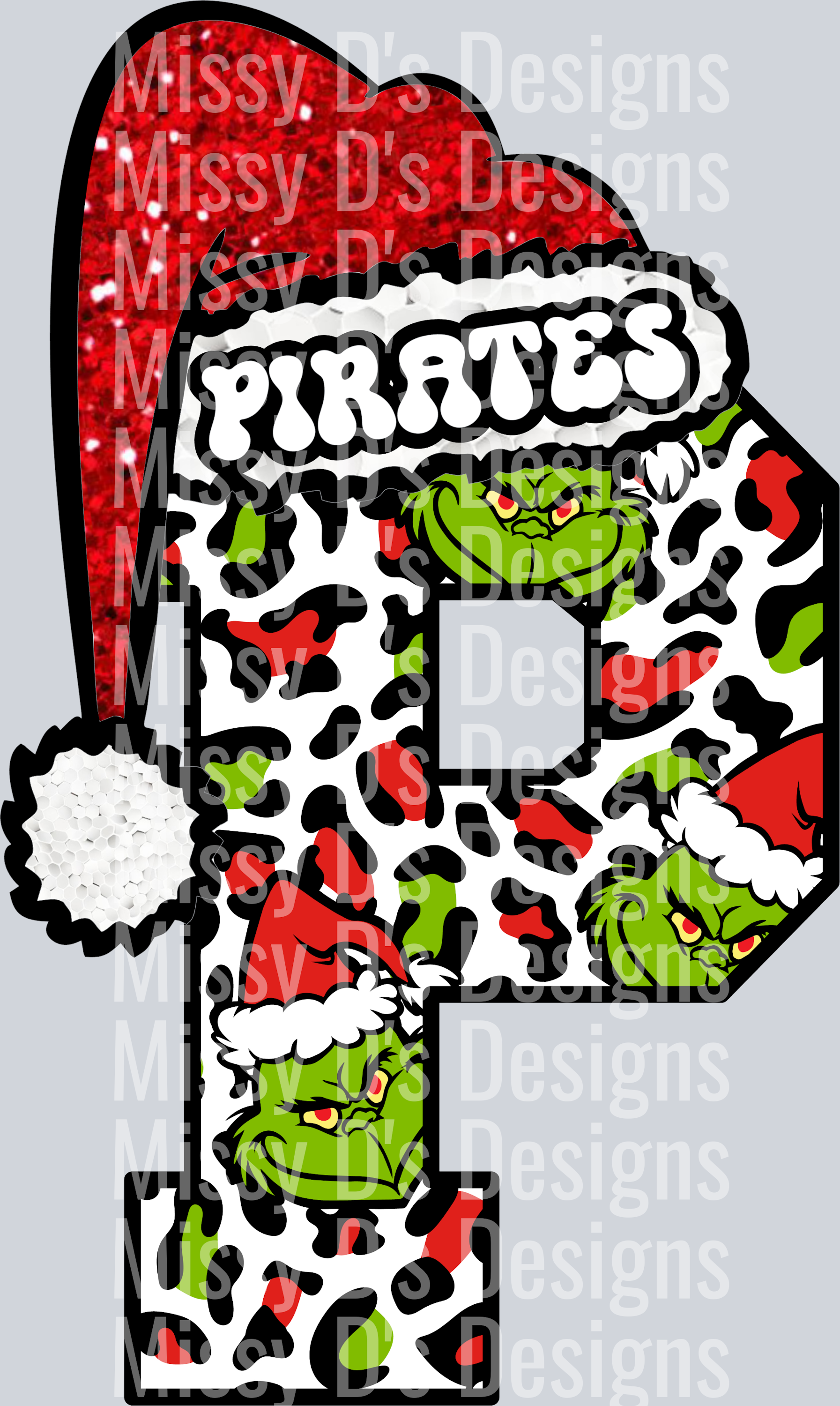 pirates green p christmas