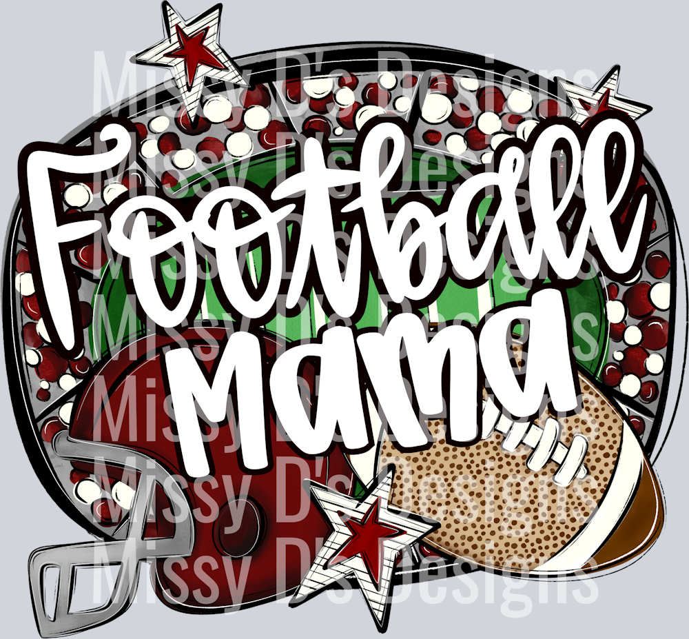FOOTBALL MAMA MAROON