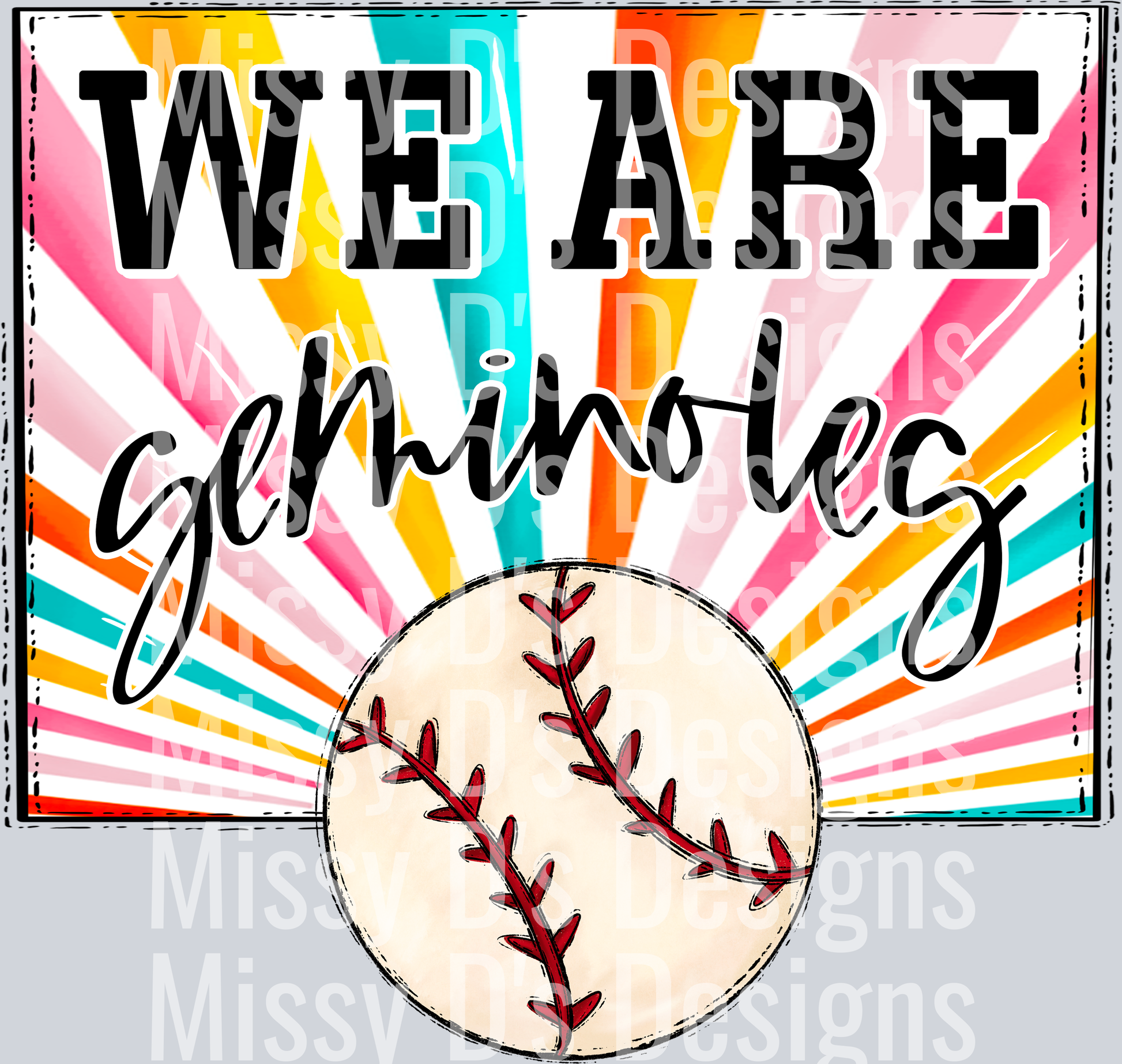 sunburst WE ARE seminoles baseball