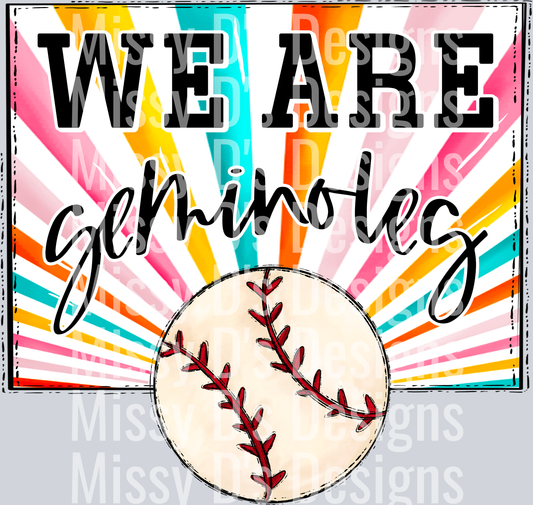 sunburst WE ARE seminoles baseball