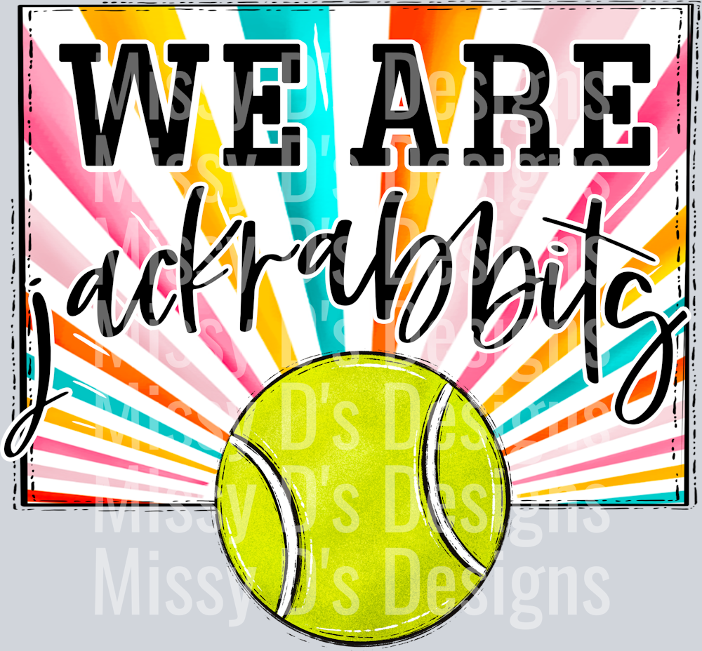 sunburst WE ARE jackrabbits tennis