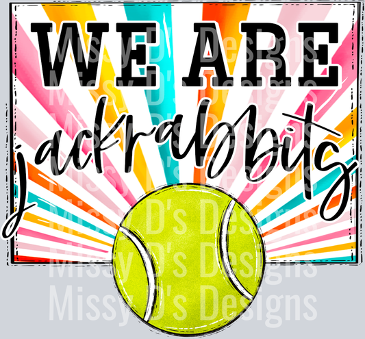 sunburst WE ARE jackrabbits tennis
