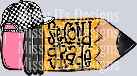 SchoolPencilDoodleBoySecondGrade