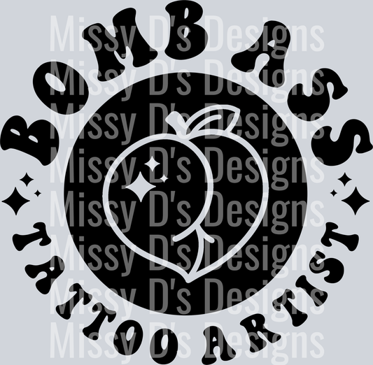 Bomb Ass Tattoo Artist Pocket Design