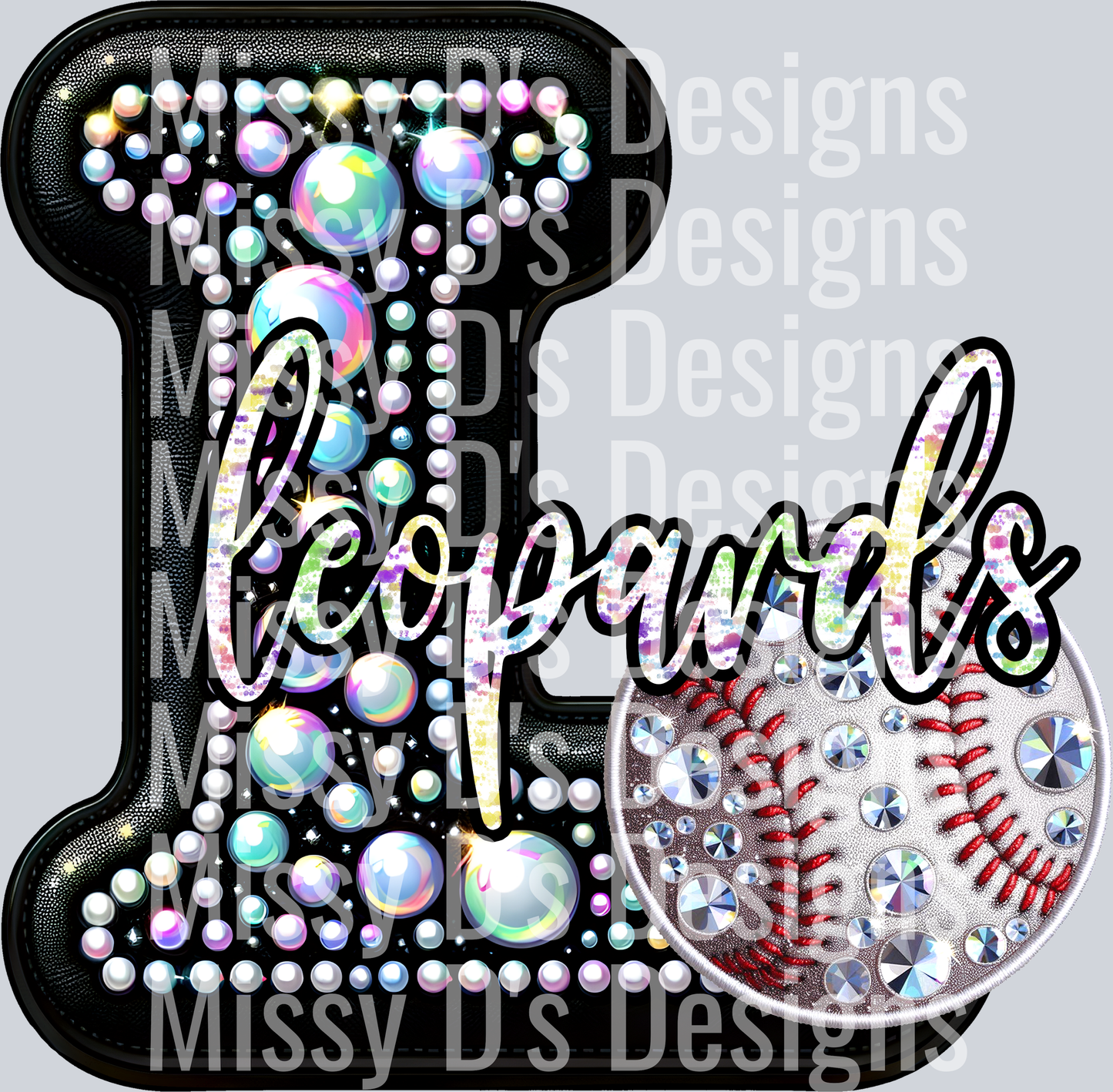 leather baseball leopards