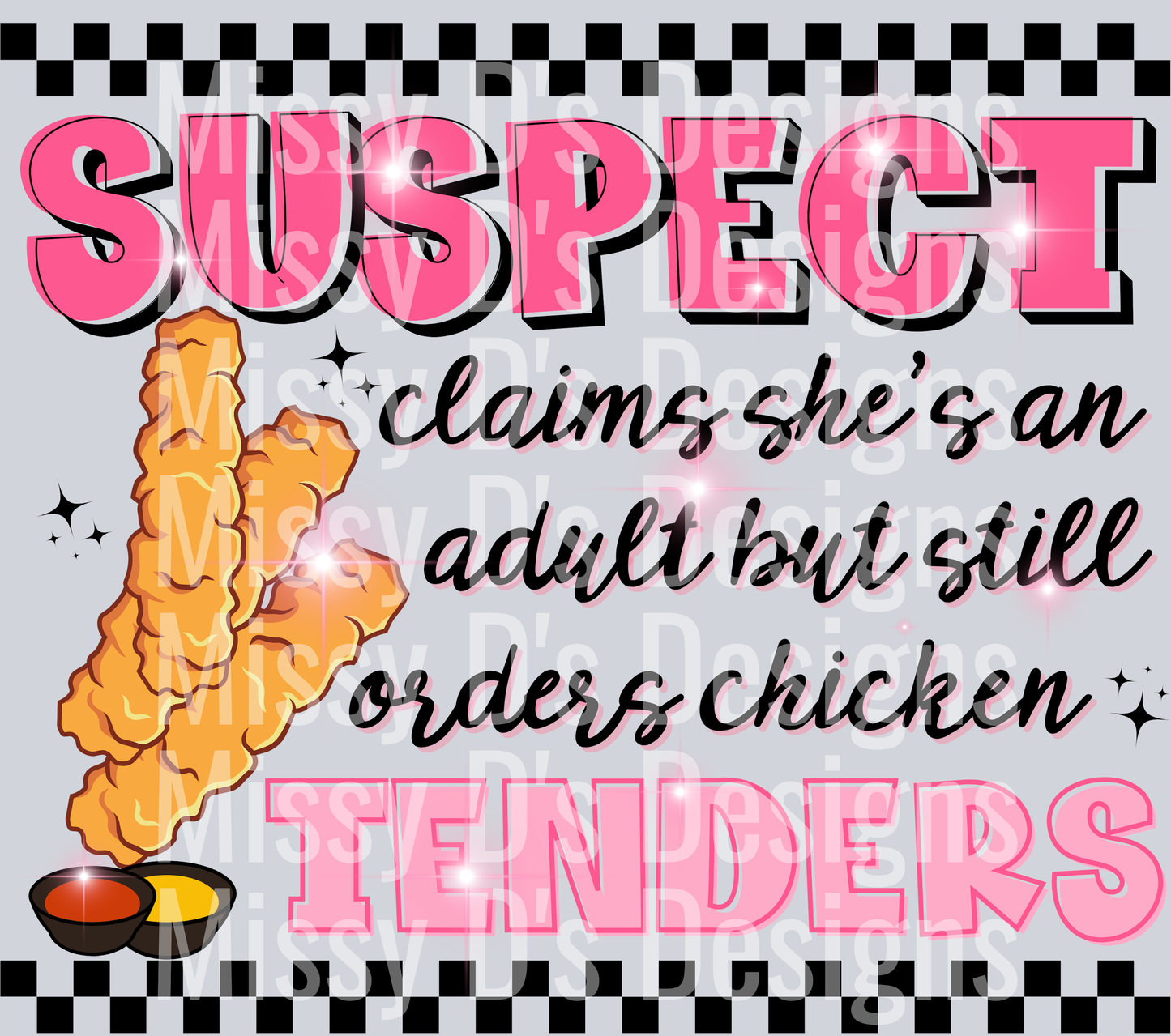 Suspect claims shes an adult but still orders chicken tenders