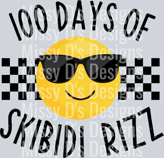 100 Days of Skibidi Rizz300dpi
