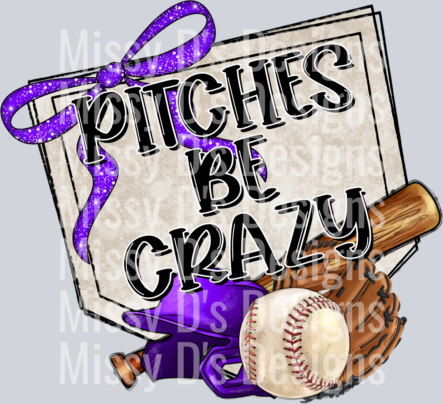 pitches be crazy baseball purple