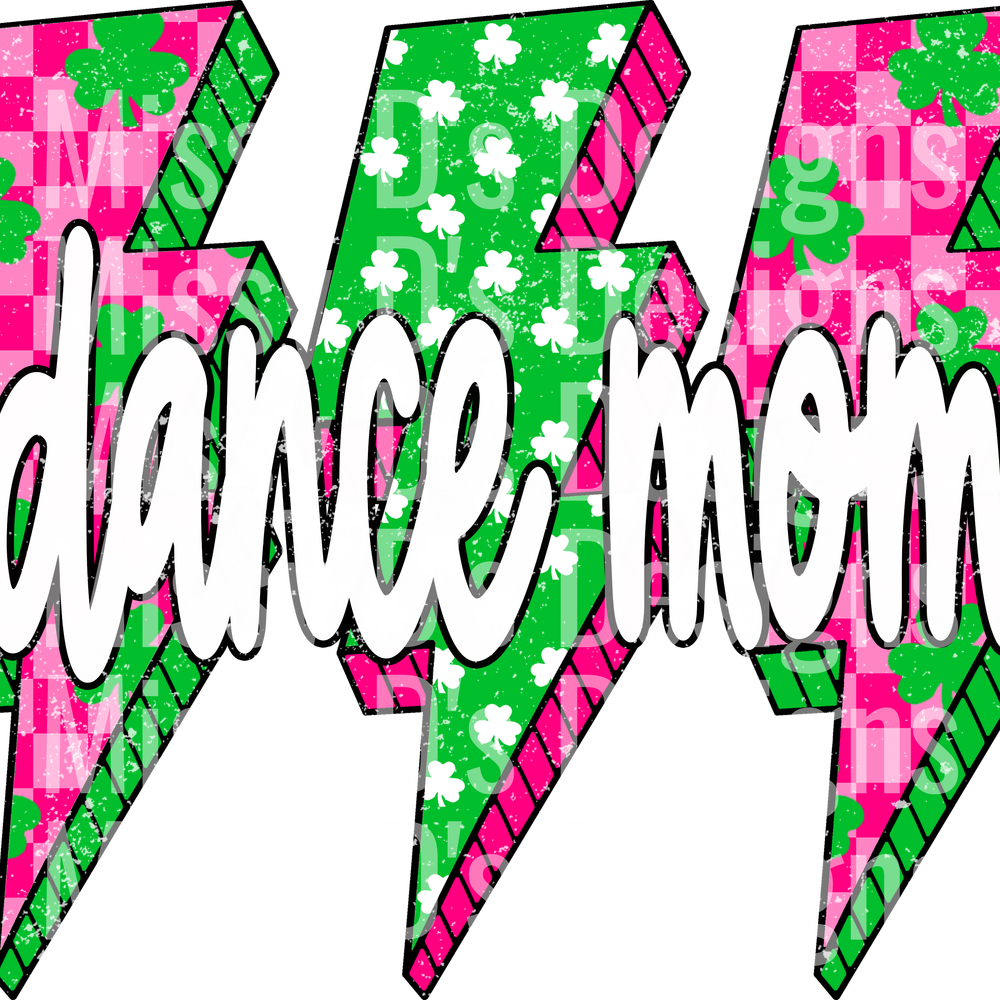 St Patrick Lightning Bolt dance mom