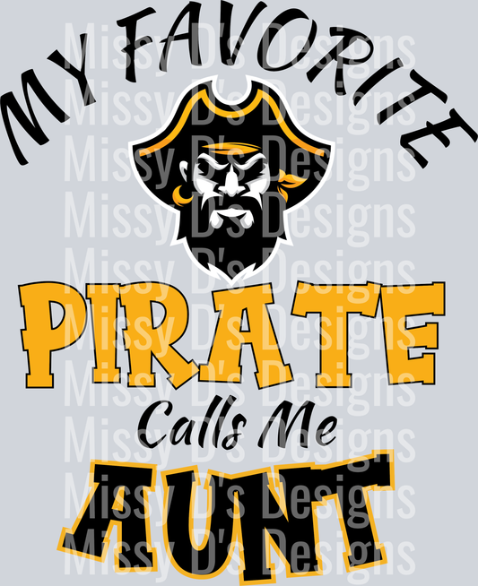 my favorite pirate calls me aunt