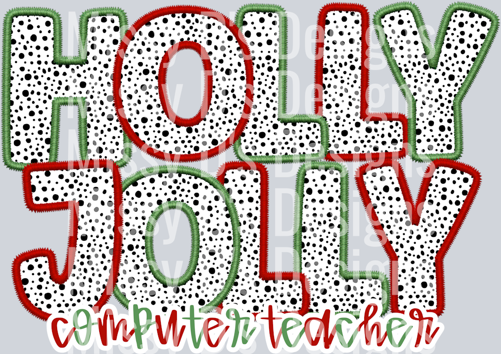 HOLLY JOLLY COMPUTER TEACHER