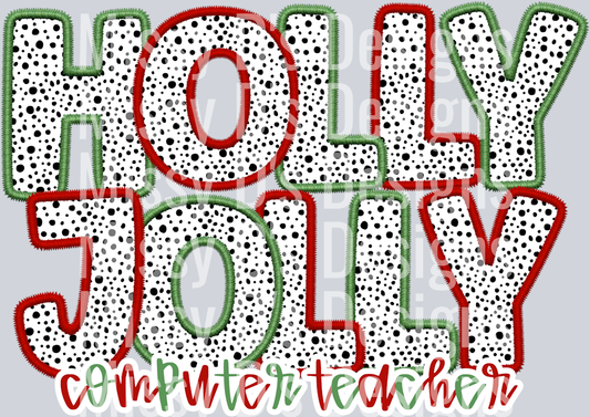 HOLLY JOLLY COMPUTER TEACHER