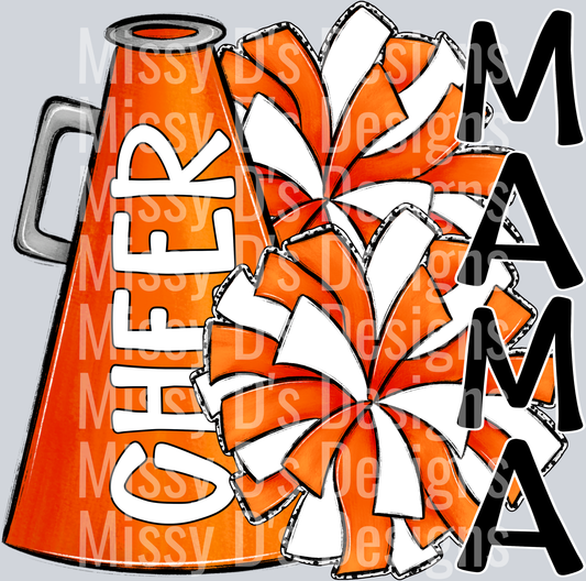 megaphone cheer mama orange