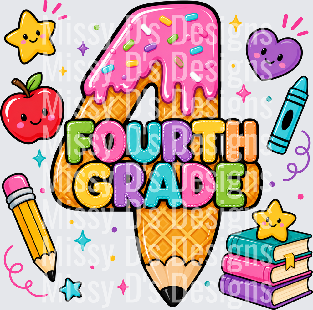 Back to School fourth grade ice cream