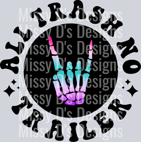 Color All Trash No Trailer Pocket Design