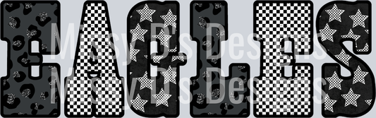 eagles Leopard Checkered Stars