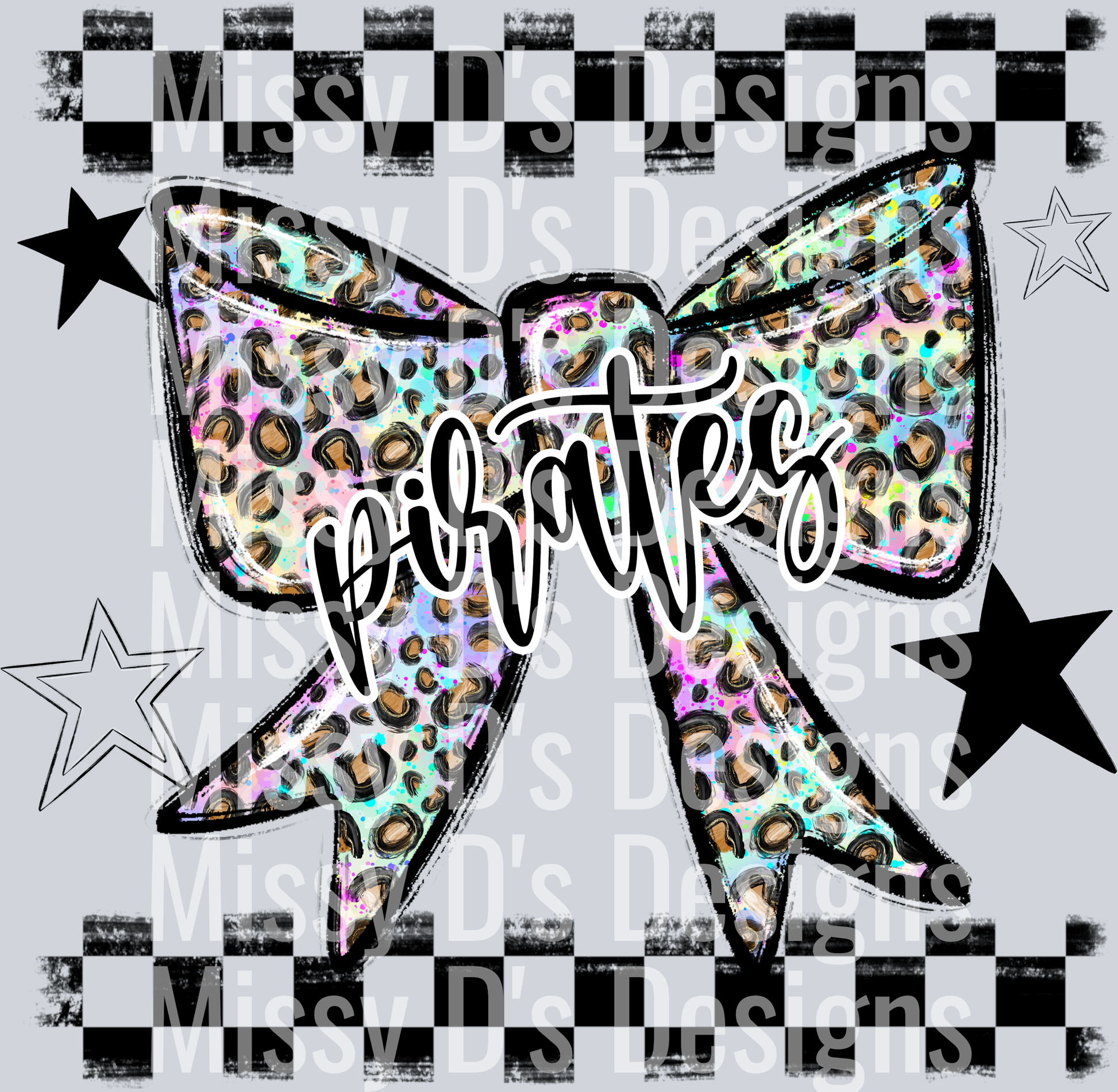 Splatter color bow pirates