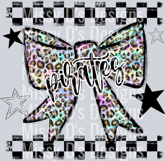 Splatter color bow pirates