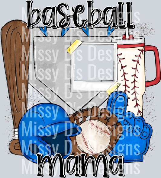 BaseballMamaBlue