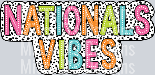 Nationals Vibes Dalmatian Dots PNG