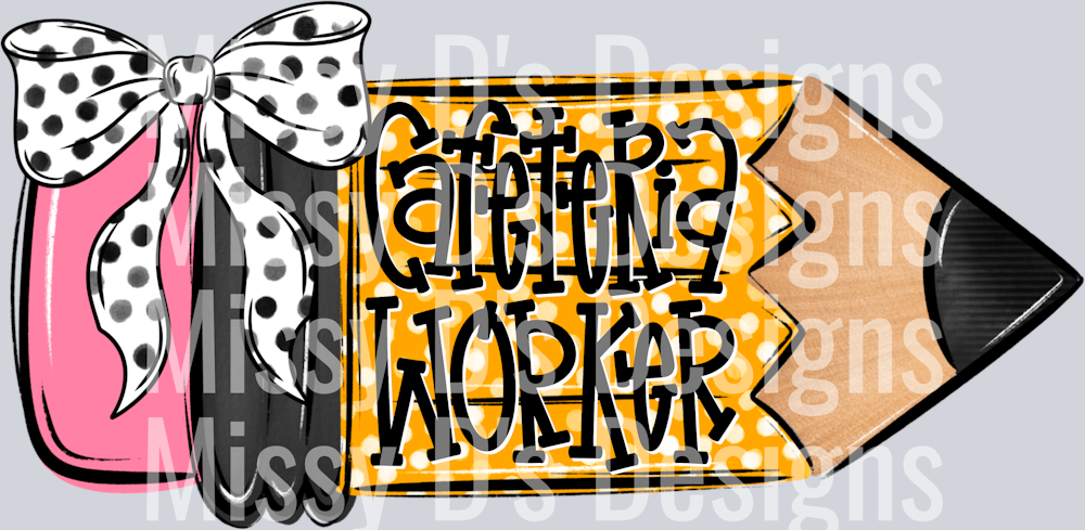 SchoolPencilDoodleCafeteriaWorker
