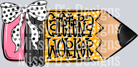 SchoolPencilDoodleCafeteriaWorker