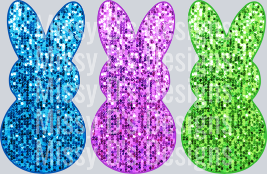 Easter faux glitter peeps