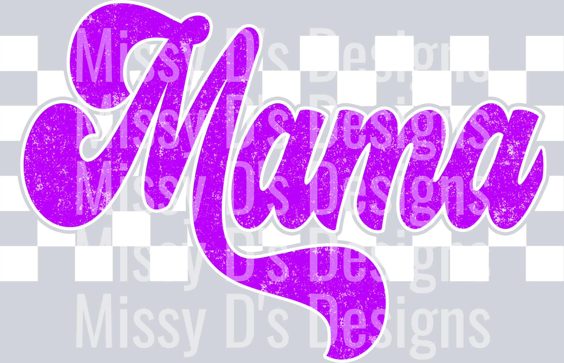 Purple Checkered Mama 2