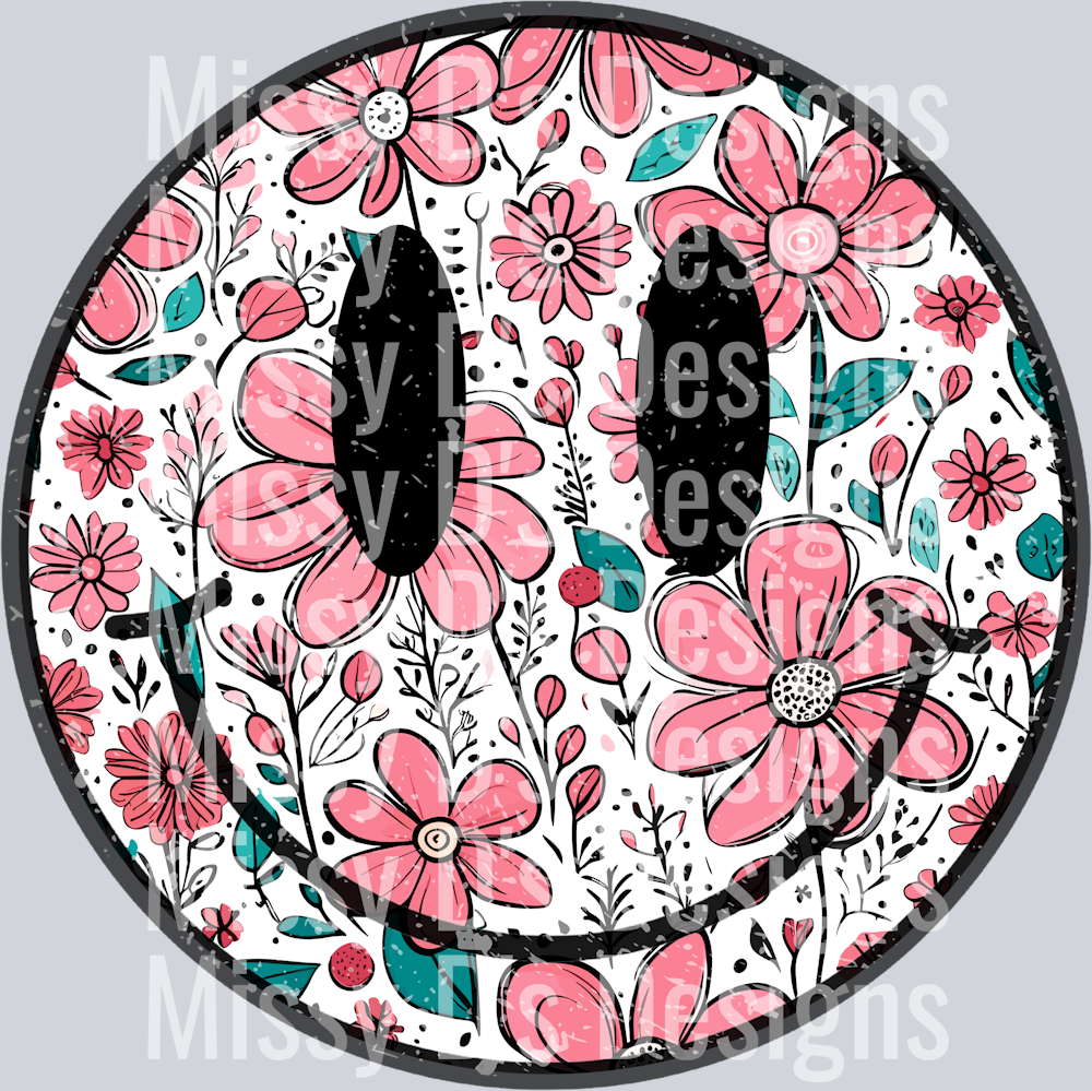 floral smiley