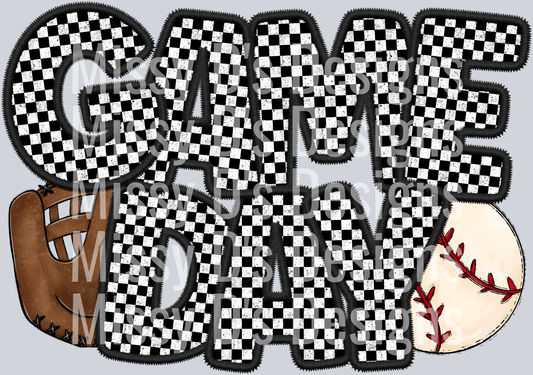 CHECKER BASEBALL GAME DAY 2