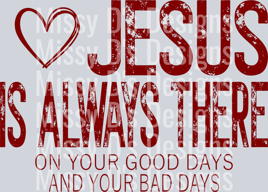 JesusisalwaysthereRED
