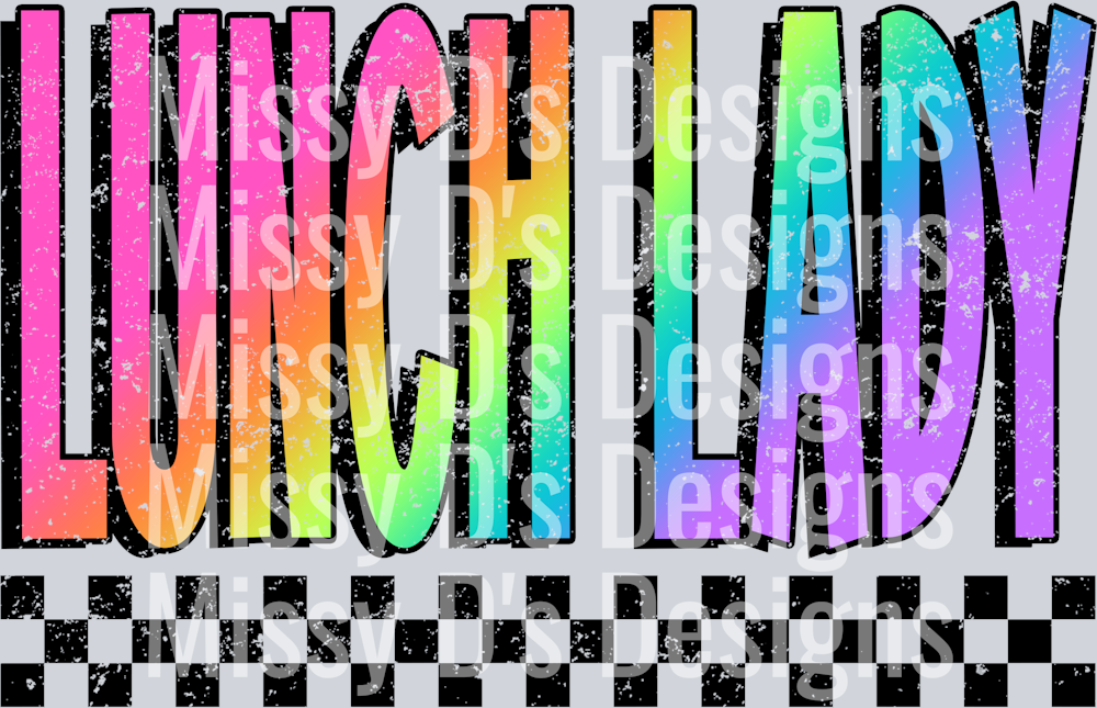 Neon Lunch Lady