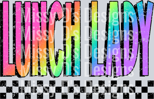 Neon Lunch Lady