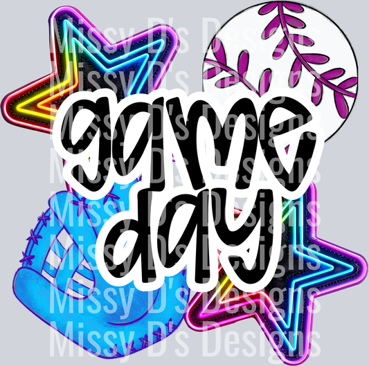 GAME DAY BASEBALL BLACK