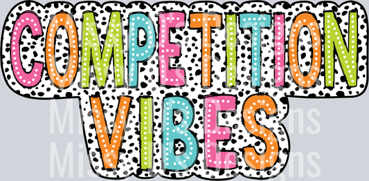 Competition Vibes Dalmatian Dots PNG