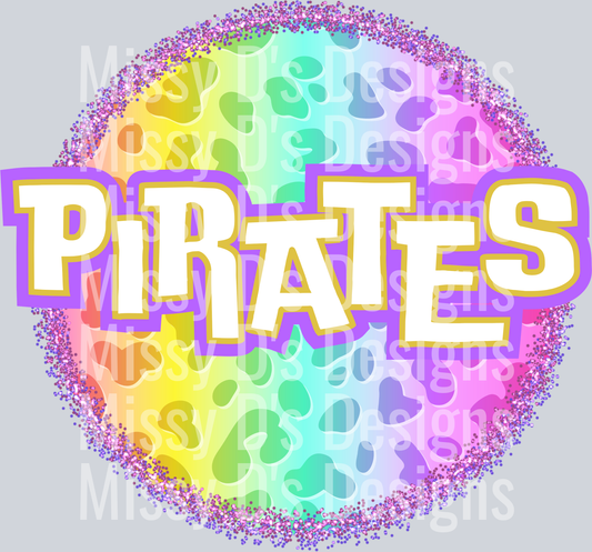 Pirates bright neon mascot morgan day