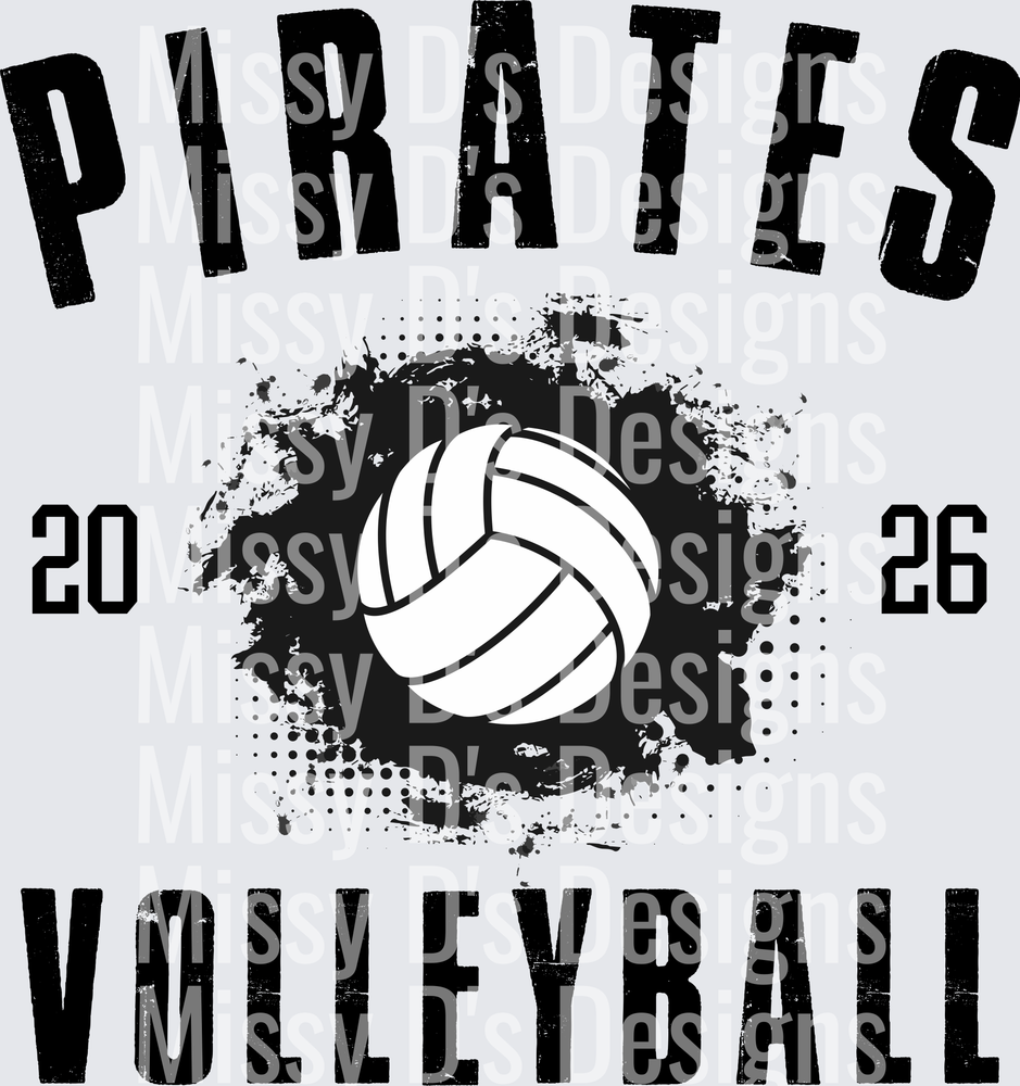 pirates volleyball black