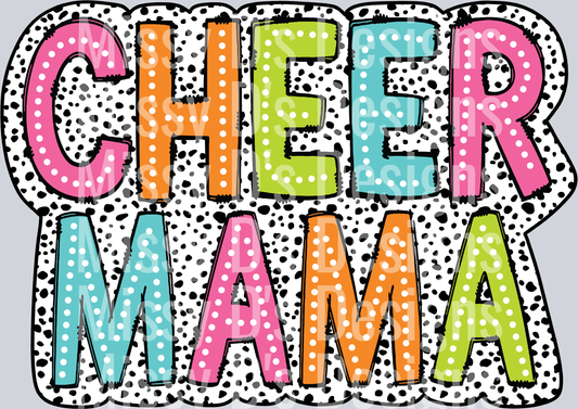 Cheer Mama Dalmatian Dots PNG
