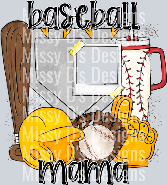 BaseballMamaYellow